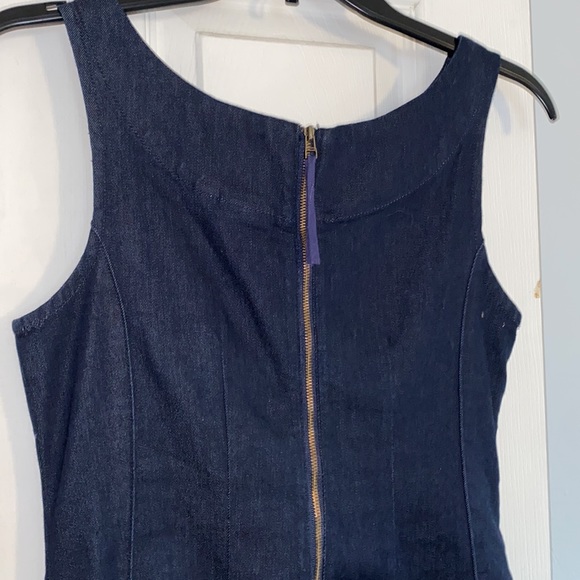 Anthropologie Holding Horses Blue Denim Clara Tie Knot Jean Dress - Picture 8 of 14